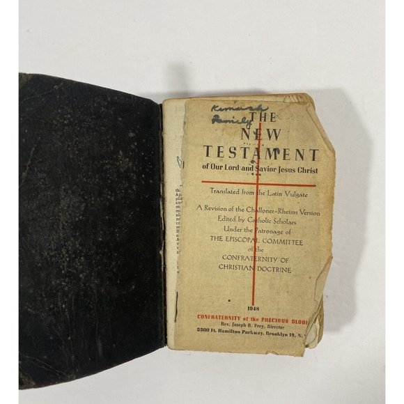 New Testament Of Our Lord And Savior Prayer Book Vintage 1948 Religious Catholic - Picture 4 of 12